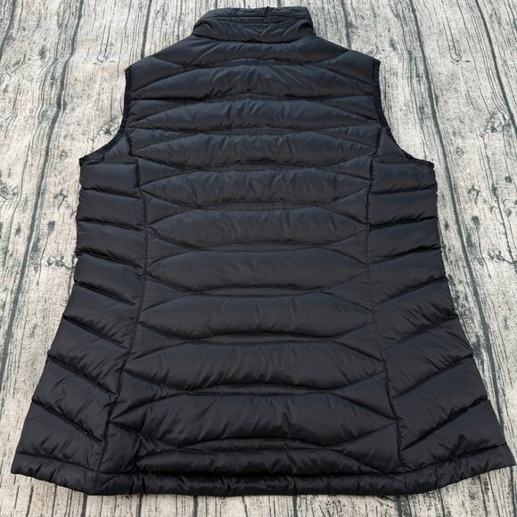 Eddie Bauer Vest Womens Size TL Black Puffer Down Packable Full Zip Up - Picture 2 of 8